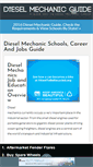 Mobile Screenshot of dieselmechanicguide.com