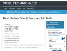 Tablet Screenshot of dieselmechanicguide.com